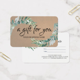 Geschenkgutschein für botanische Foliaten
