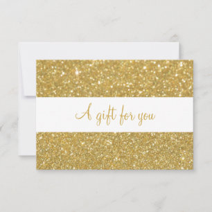 Geschenkgutschein für Chic Gold Glitzer