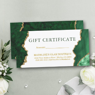 Geschenkgutschein für das grüne Gold aus Wasserfar
