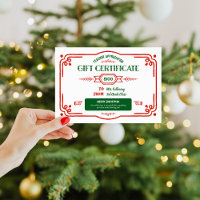 Geschenkgutschein für den benutzerdefinierten Lehr