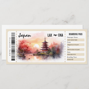 Geschenkgutschein für den Japan-Boarding Einladung