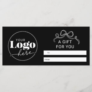 Geschenkgutschein für elegante Markenlogos