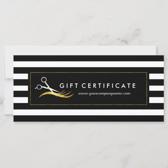 Geschenkgutschein für Eleganthaare (Vorderseite)