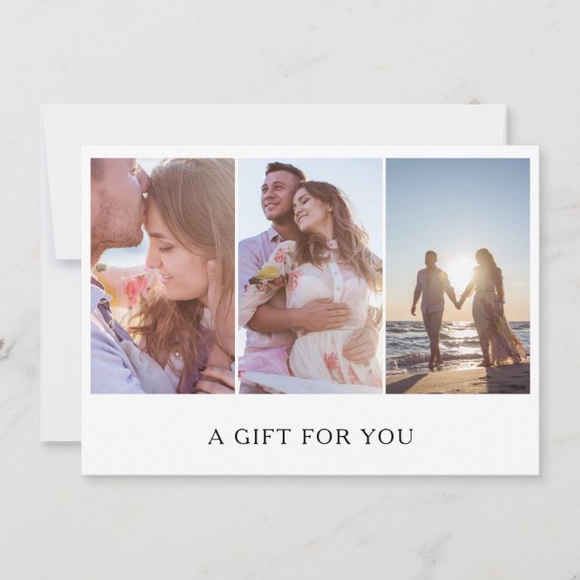 Geschenkgutschein für Fotocollage (Vorderseite)