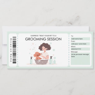 Geschenkgutschein für Heimtiere oder Hunde Einladung