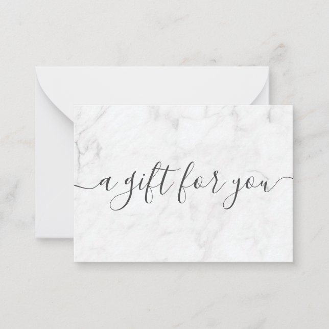 Geschenkgutschein für kleine Unternehmen aus Minim Mitteilungskarte (Vorderseite)