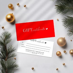 Geschenkgutschein für kundenspezifische Logos
