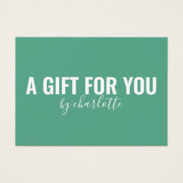 Geschenkgutschein für Minimalistische Geschenke fü