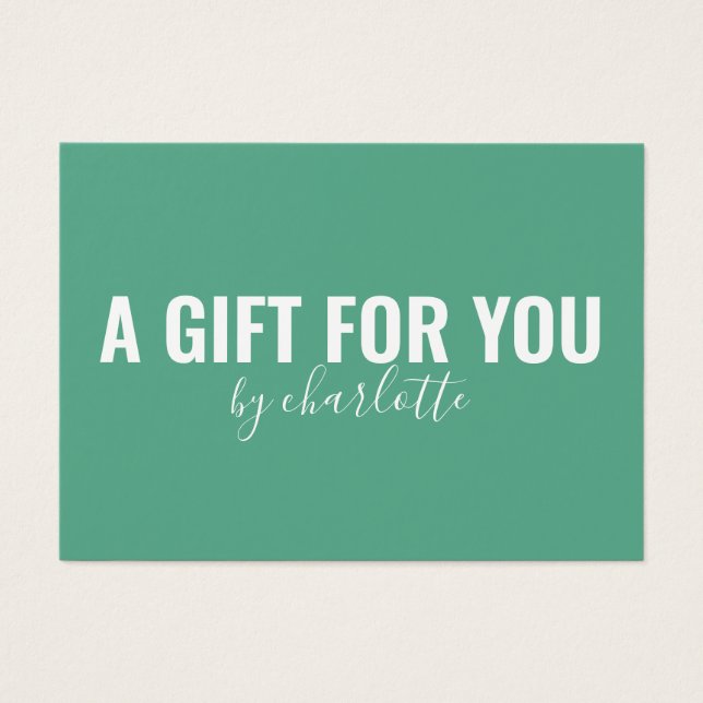 Geschenkgutschein für Minimalistische Geschenke fü (Vorderseite)