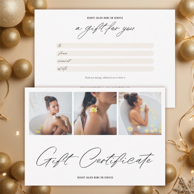 Geschenkgutschein für Minimalistische Markenbezeic Dankeskarte (Von Creator hochgeladen)