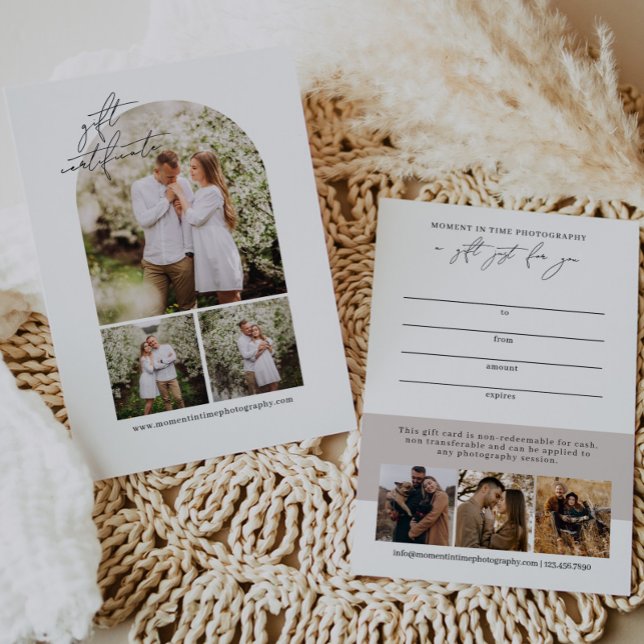 Geschenkgutschein für moderne Fotos (Von Creator hochgeladen)