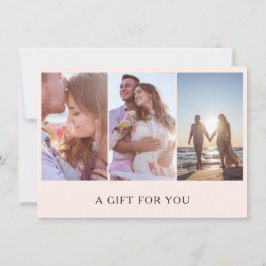 Geschenkgutschein für moderne Rosa Fotografie