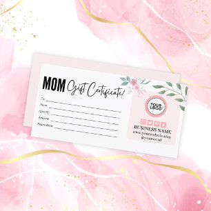 Geschenkgutschein für niedliche Blumenmutter