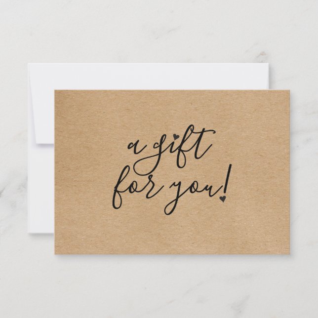 Geschenkgutschein für rustikale Kraft (Vorderseite)