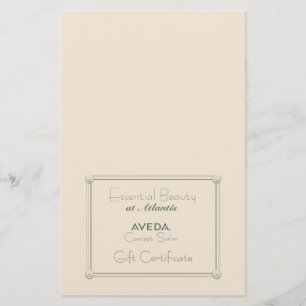 Geschenkgutschein für Salon (DIY-Faltung) Flyer