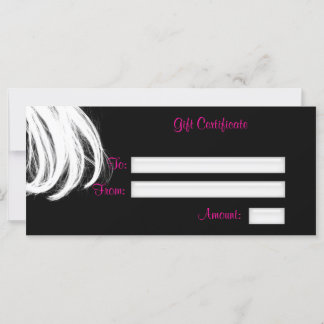 Geschenkgutschein für Salon, Rackkarte