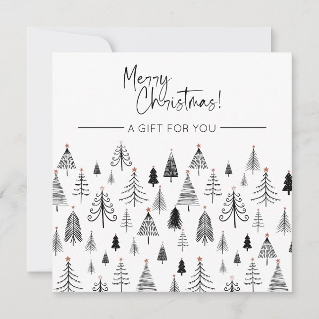 Geschenkgutschein für Schwarz und Weiß (Vorderseite)