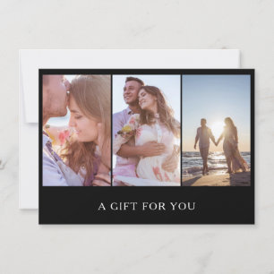 Geschenkgutschein für Schwarze FotoCollage