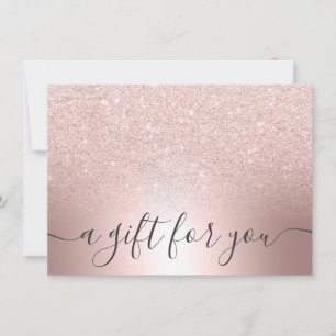 Geschenkgutschein für vergoldete Glitzer-Folie von