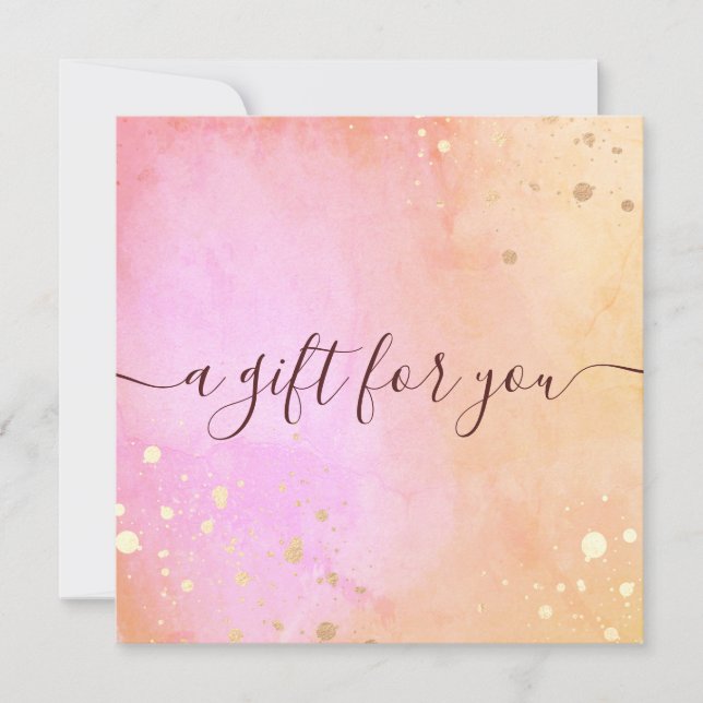 Geschenkgutschein für Wasserfarbe (Vorderseite)