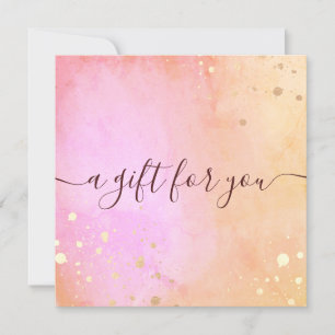 Geschenkgutschein für Wasserfarbe