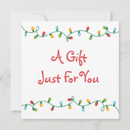 Geschenkgutschein für Weihnachtsbeleuchtung