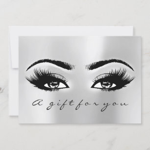 Geschenkgutschein Grau Silver Lash Schönheitsmitte