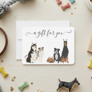 Geschenkgutschein Hundepflege Tierarzt Tierpension