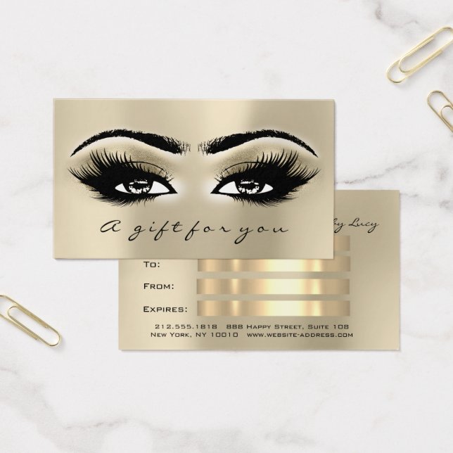 Geschenkgutschein Ivory Eye Lash Extension Makeup (Büro)