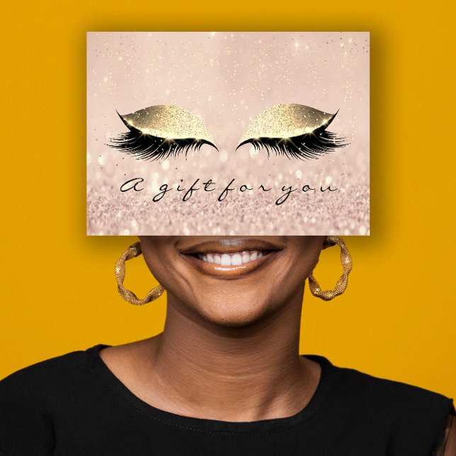 Geschenkgutschein Makeup Artist Gold Lash Beauty (Gift Certificate Makeup Artist Gold Lash Beauty)