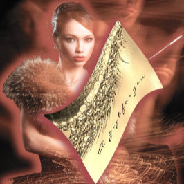 Geschenkgutschein Metallic Gold Lash Schönheit Mak