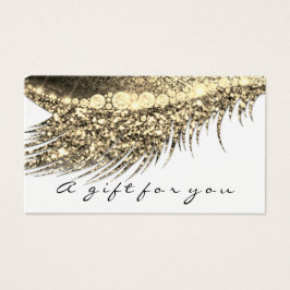 Geschenkgutschein Metallic Gold Lash White Makeup