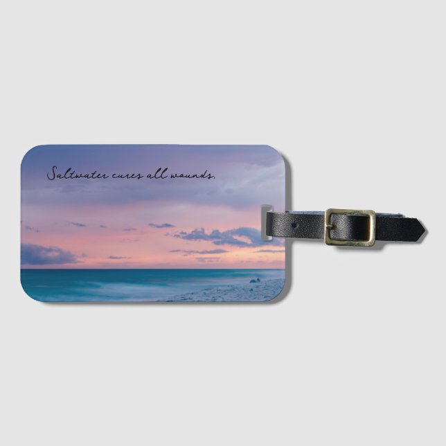Geschenkgutschein mit Beach Foto Gepäckanhänger (Vorderseite (Horizontal))