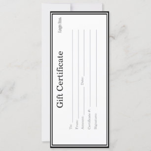 Geschenkgutschein mit benutzerdefiniertem Logo