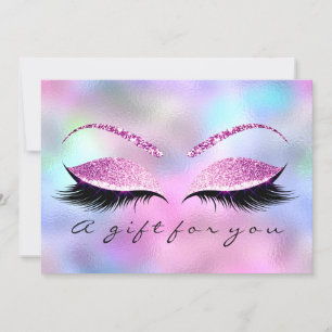 Geschenkgutschein Ombre Pink Lashes Schminke