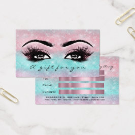 Geschenkgutschein Ozeanischer Rose Ombre Lashes Ma