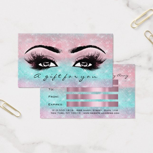 Geschenkgutschein Ozeanischer Rose Ombre Lashes Ma (Büro)