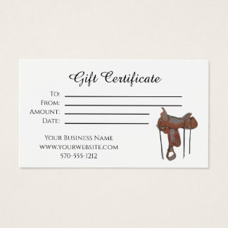 Geschenkgutschein Reitsattel