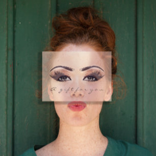 Geschenkgutschein Rosa Blush Lash Schönheit Makeup