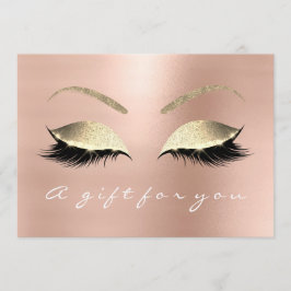 Geschenkgutschein Rosa Rose Gold Lash Beauty Studi