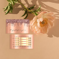 Geschenkgutschein Rose Gold Glitzer Tropfen