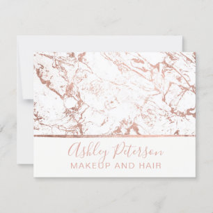 Geschenkgutschein Rose goldfarbener Marmor