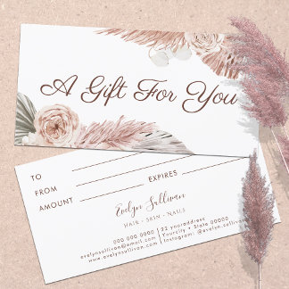 Geschenkgutschein von Boho Rose