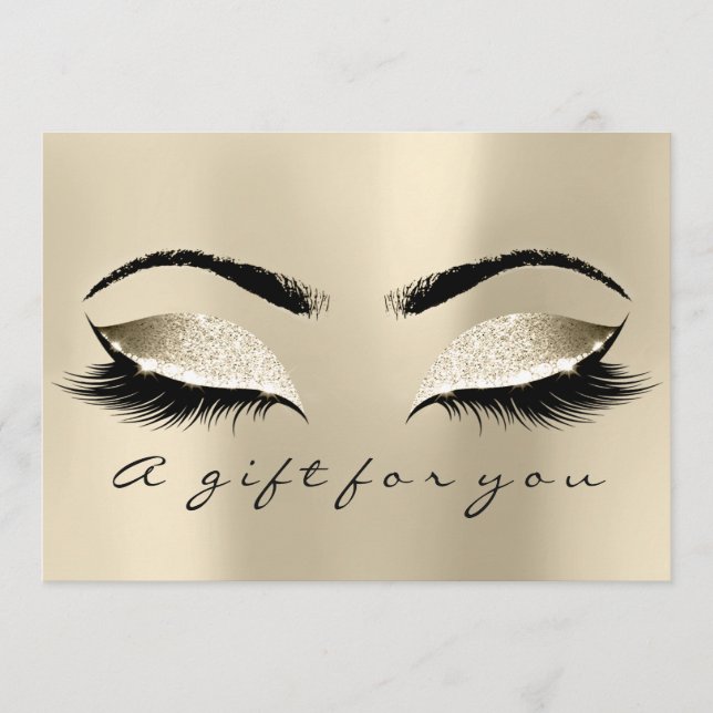 Geschenkgutscheine Champaigne Lash Schönheitspfleg (Vorderseite)