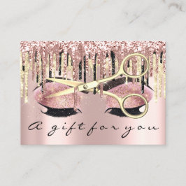 Geschenkgutscheine Friseur Makeup Lash Microblad Visitenkarte