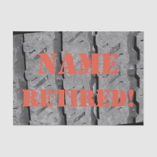 Geschenkgutscheine für benutzerdefinierte Altersvo Seidenpapier (Vorderseite)