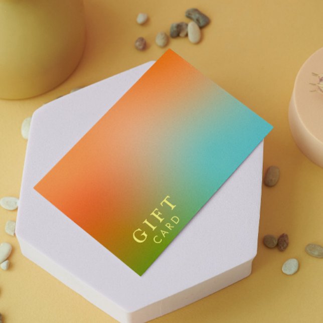 Geschenkgutscheine für die Esthetikerin (Esthetician Holographic Gradient Certificate Gift)