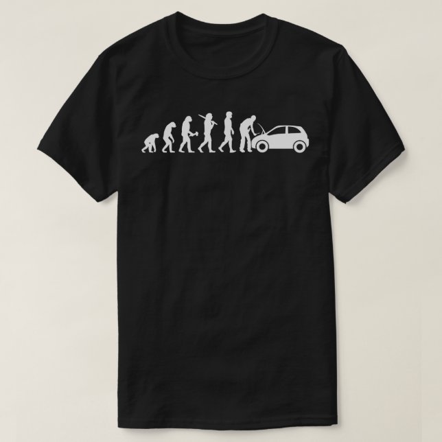 Geschenkgutscheine für die mechanische Evolution d T-Shirt (Design vorne)