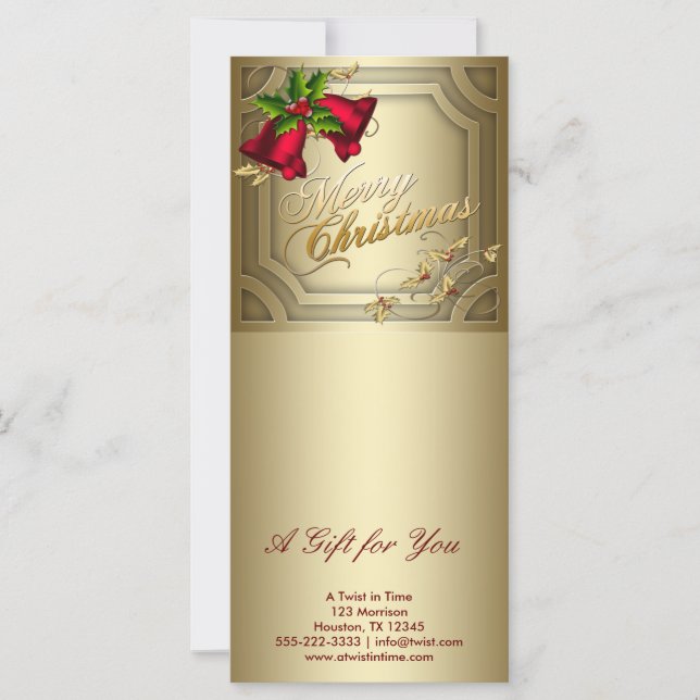 Geschenkgutscheine für Firmenfeiertage (Vorderseite)