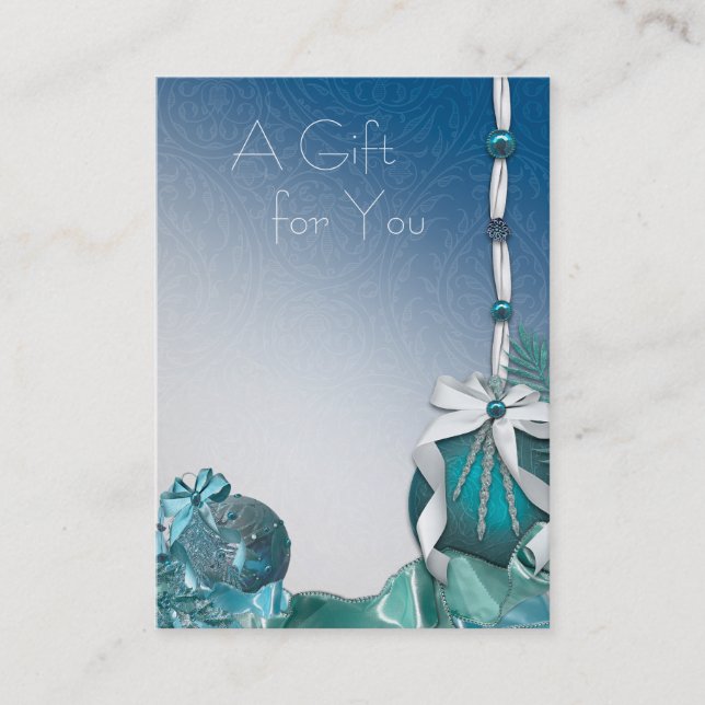 Geschenkgutscheine für Firmenfeiertage Rabattkarte (Vorderseite)